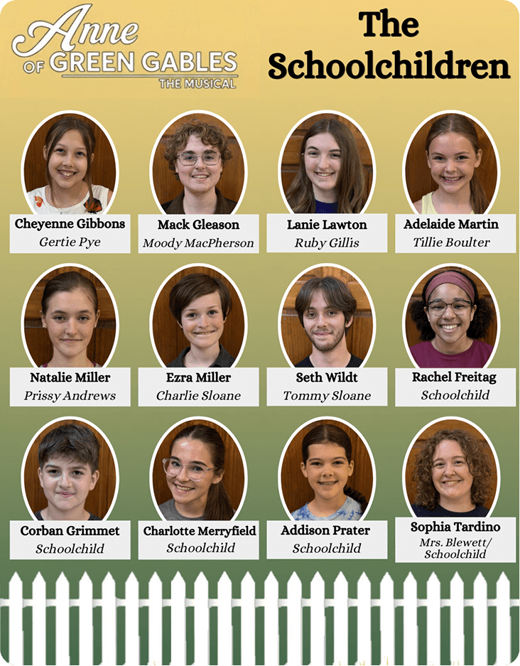 Anne of Green Gables cast — The Schoolchildren